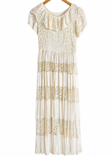 Rare 1930s s silk lace - rare, 20's