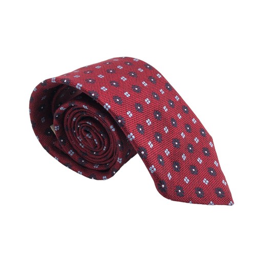 Suitsupply silk red patterned - silk,