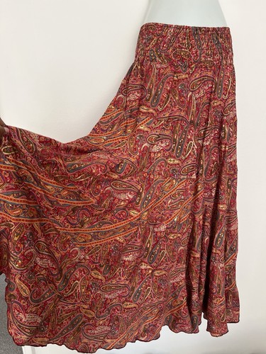Red and orange - silk, boho