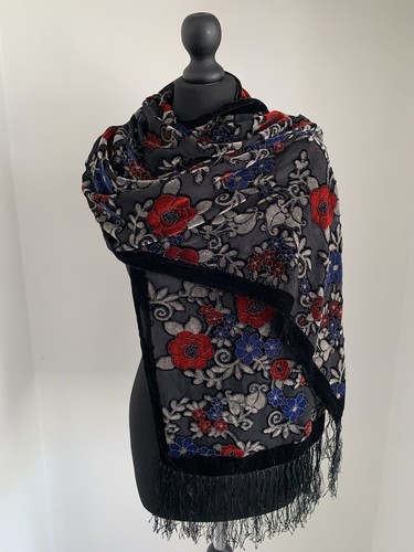 Vintage silk devore - silk,