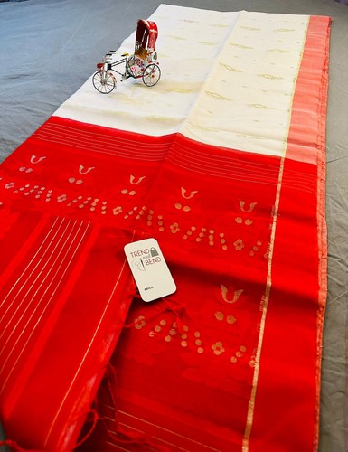 Red and white half - and,