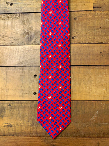 Joseph turner red silk blue - turner, &
