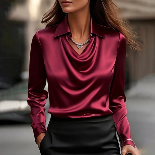 Ladies satin silk tee shirts - ladies⭐satin,