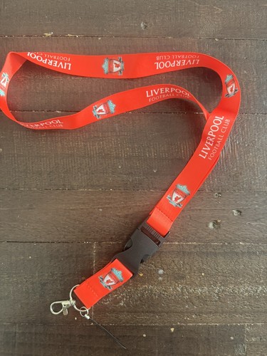 Liverpool lanyard red - red, silk