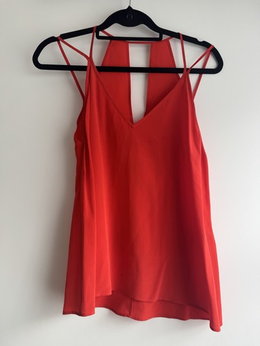 Sandro red satin - red, silk