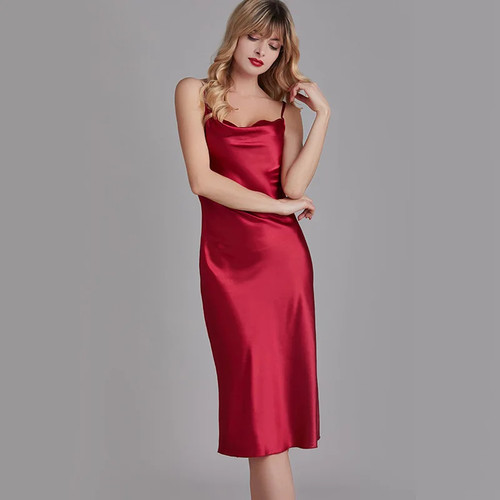 Silk satin lady - satin, nightdress