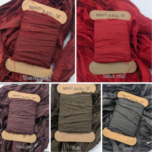 Sari silk ribbon sold - ribbon,, per