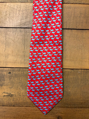 Lewin red silk whale - red,