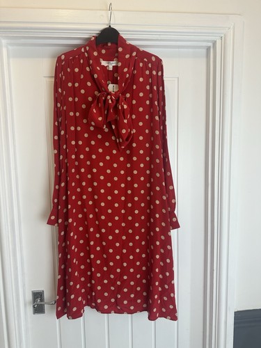 Bennett evia red silk polka - evia,