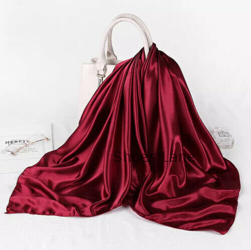 Satin solid plain hijab silk - plain,